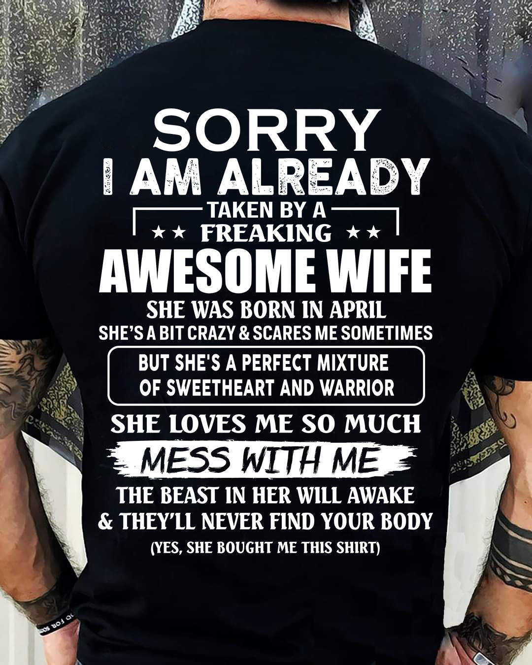 Wife Aril - Perfect gift for husband From Wife - kien04 (SKU68-86-04)