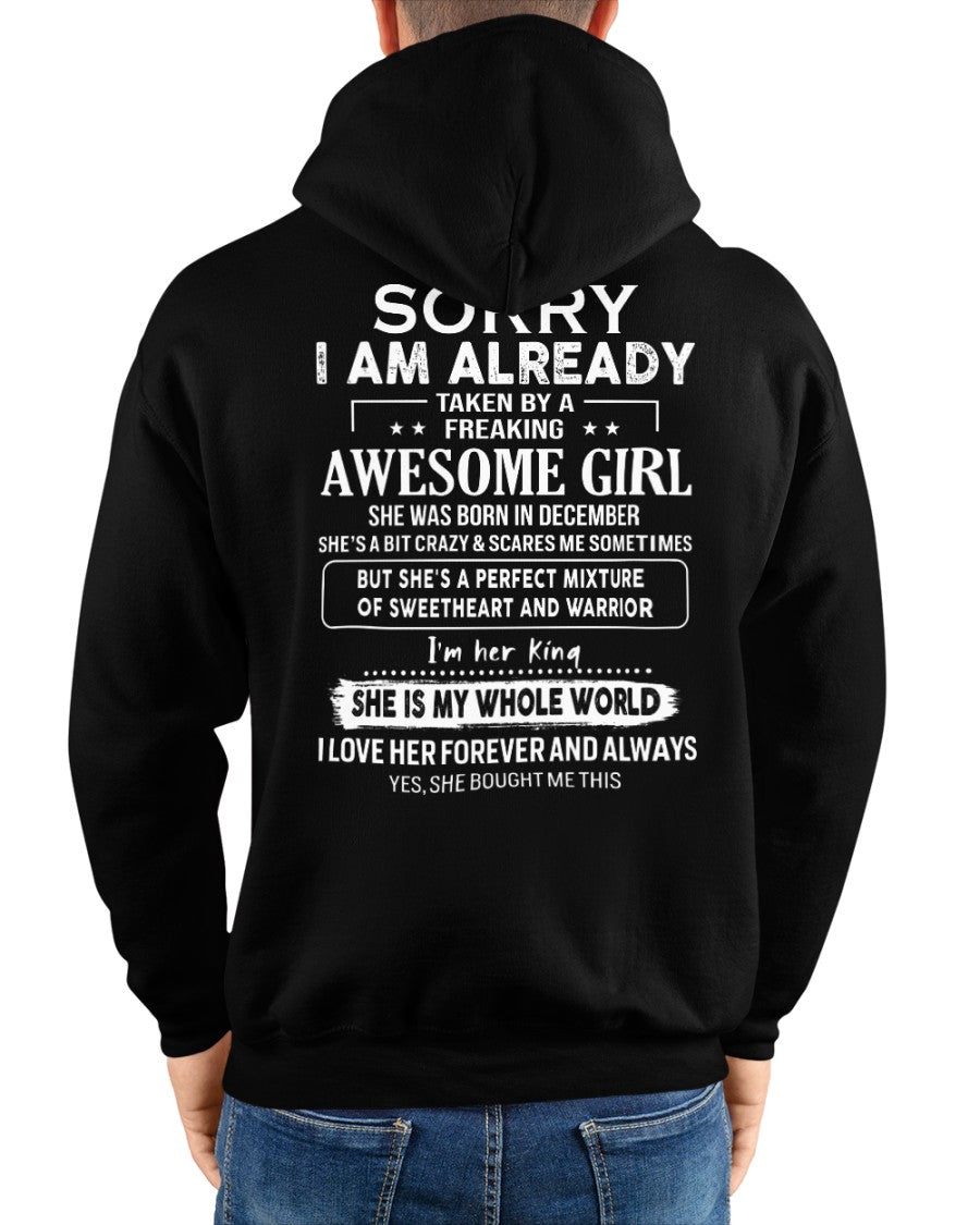 December - Awesome girl - Perfect gift for your boyfriend - (SKU04-86-12) - From Wife kien12