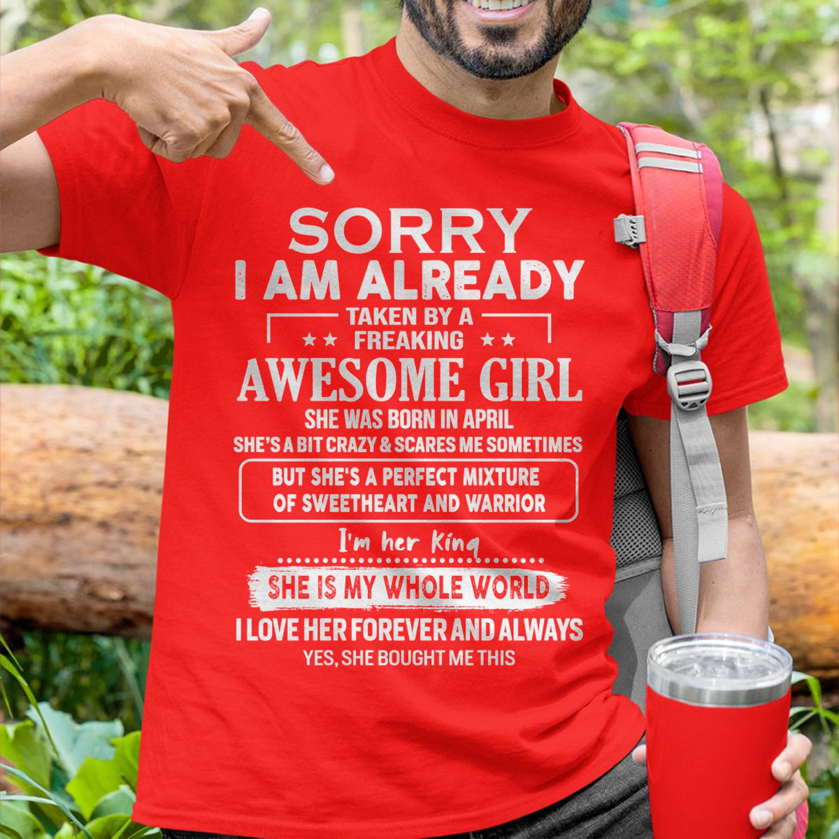 April - Awesome Girl - Perfect Gift For Your Boyfriend, Husband From Wife - kien04 (SKU04-86MT-04)