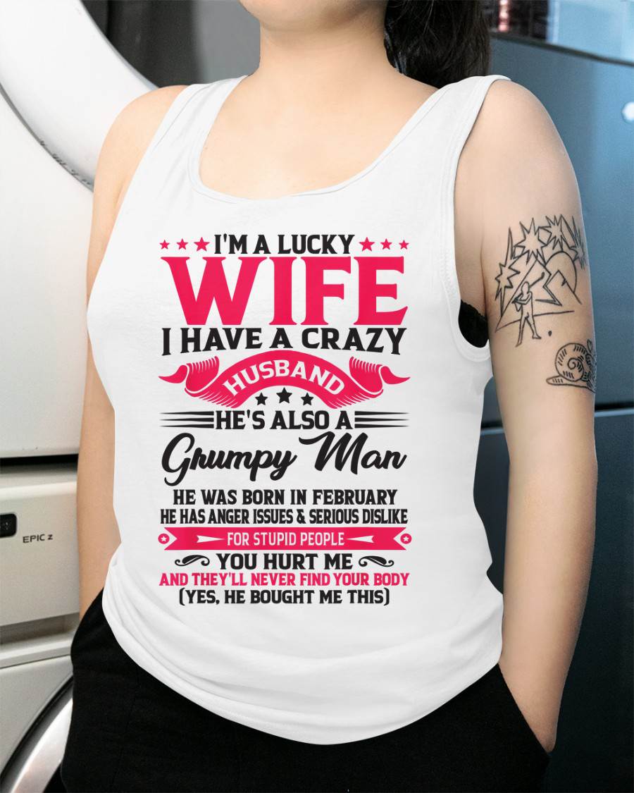 FEBRUARY - TO MY WIFE - I'M A LUCKY WIFE - GIFT FROM HUSBAND - HLT02 (SKU10-136-02)