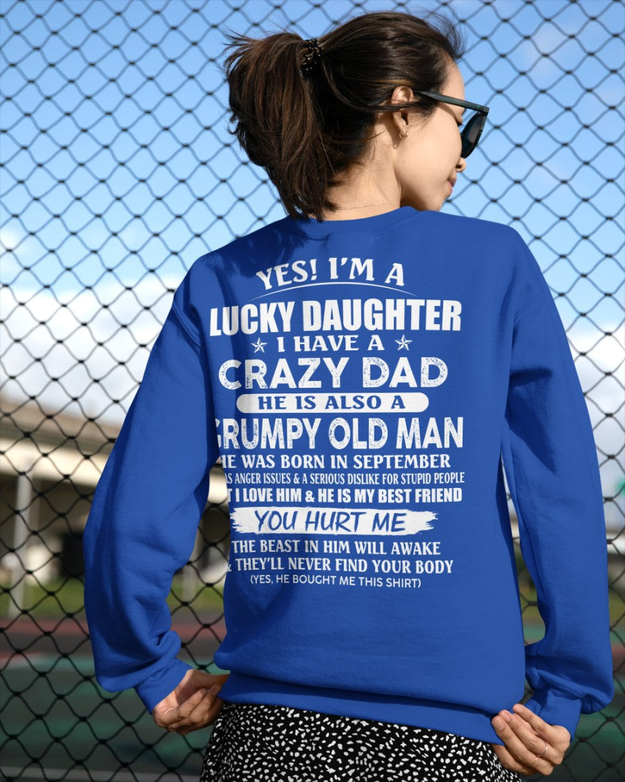 September - Awesome Grumpy Old Dad - Special gift for your daughter From Dad - HLT09 (SKU10-50-09)