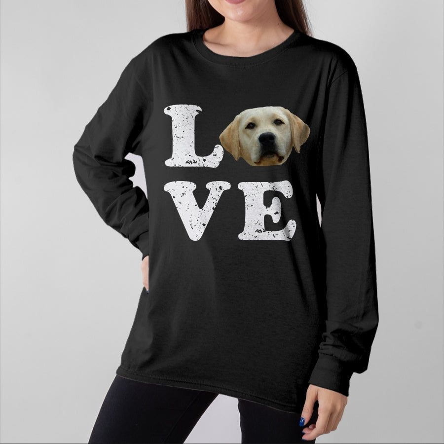 Dog Love Shirt, Dog Lover Gift T-Shirt/Hoodie/Sweatshirt HLT00 - I Love My Yellow Lab T-Shirt Labrador Retriever Dog Tee T-Shirt