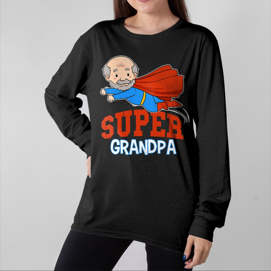 Best Grandpa Shirt, Proud Grandpa Unisex T-Shirt/Hoodie/Sweatshirt HLT00 - Super Grandpa Hero Grandpa Superhero Grandpa T-Shirt