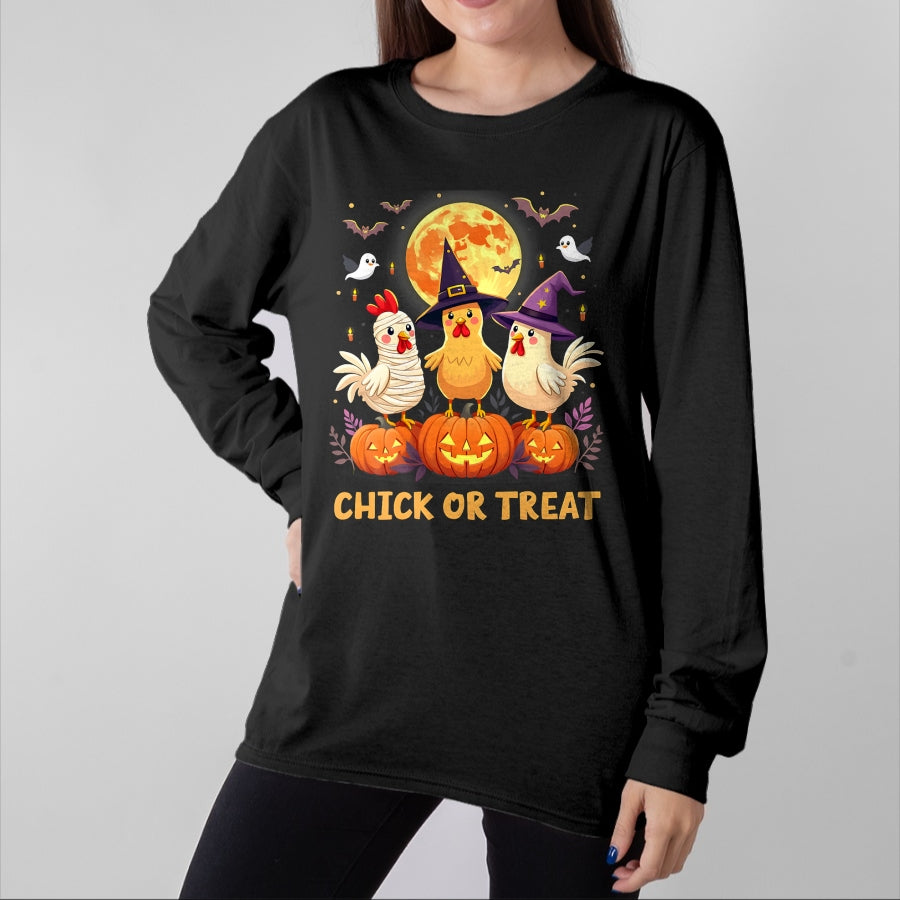 Best Farmer Life Shirt, Funny Farmer UnisexT-Shirt/Hoodie/Sweatshirt HLT00 - Chick or Treat Halloween Chicken Girl Farmer Halloween T-Shirt
