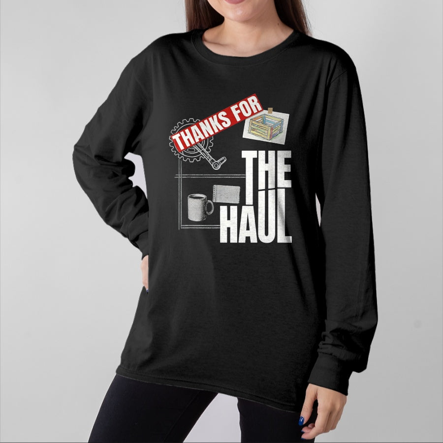 Best Truck Driver Life Shirt, Funny Trucker UnisexT-Shirt/Hoodie/Sweatshirt HLT00 - Thanks For The Haul Patriotic Truck Driver Appreciation Week T-Shirt, Men, Black, X-Large