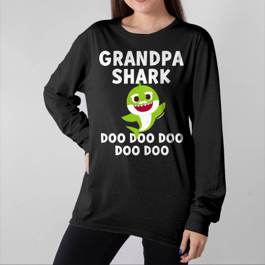Best Grandpa Shirt, Proud Grandpa Unisex T-Shirt/Hoodie/Sweatshirt HLT00 - Pinkfong Grandpa Shark Official T-shirt T-Shirt (1)