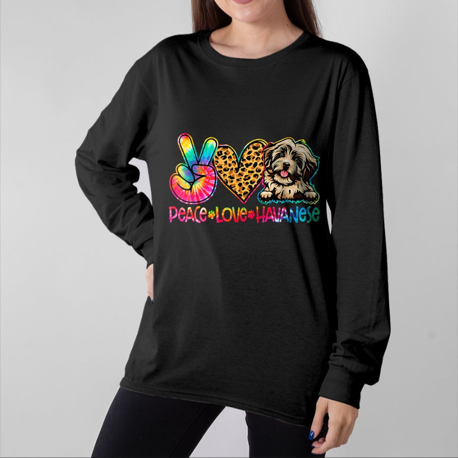 Dog Love Shirt, Dog Lover Gift T-Shirt/Hoodie/Sweatshirt HLT00 - Peace Love Rescue Dog Lover Parent Adopted Tie Dye T-Shirt