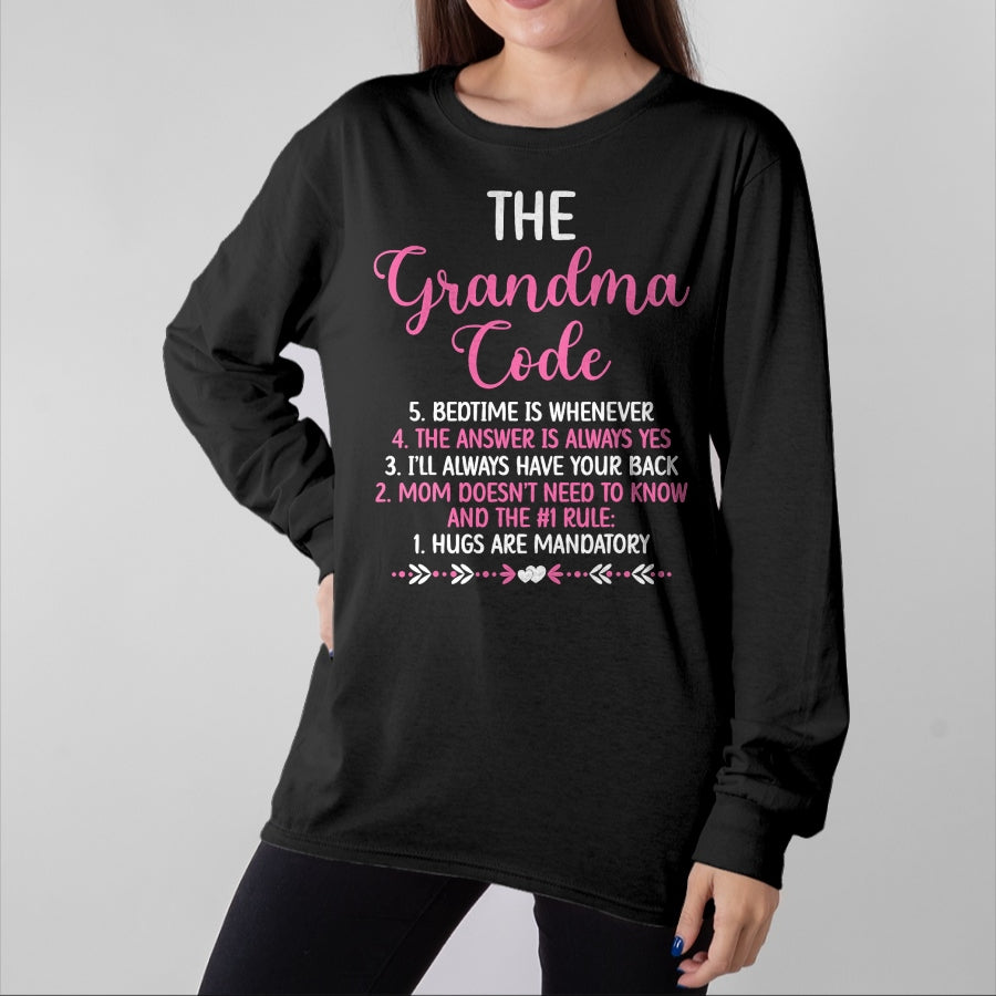 Best Grandma Shirt, Proud Grandma Unisex T-Shirt/Hoodie/Sweatshirt HLT00 - The Grandma Code Granny Grandmother Grandparent T-Shirt