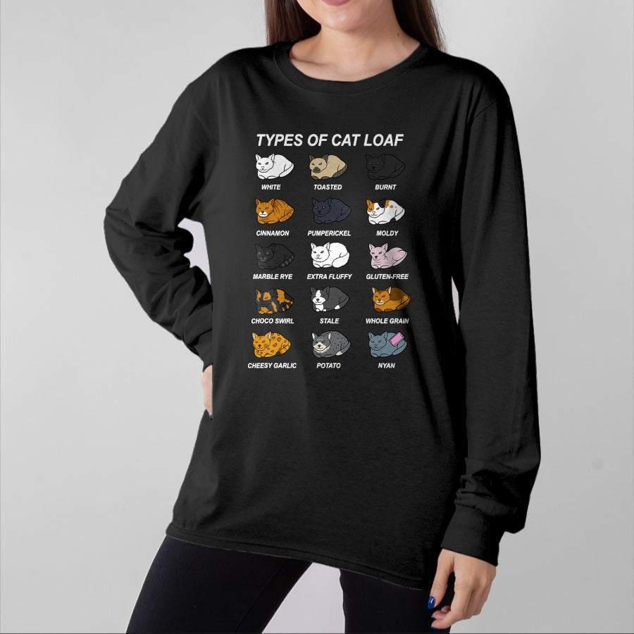 Cat Love Shirt, Funny Cat Lover Gift UnisexT-Shirt/Hoodie/Sweatshirt HLT00 - Cat Loaf Kitten Lover Funny Bread Baker Pastry Chef T-Shirt