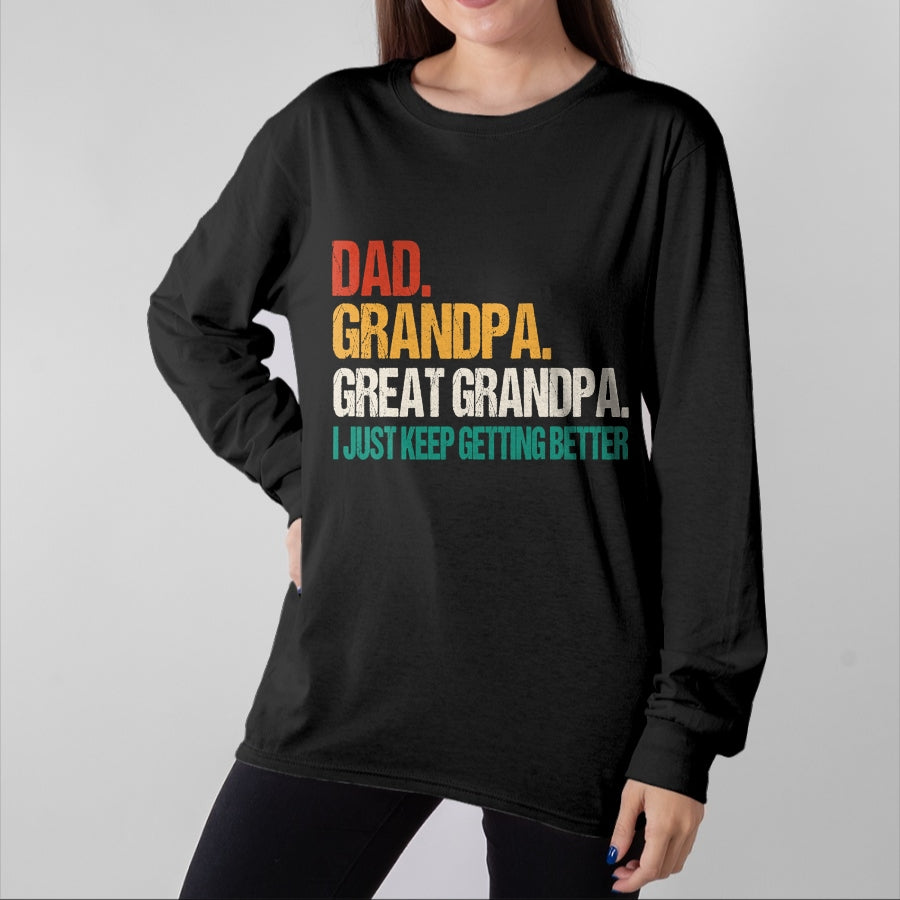 Best Grandpa Shirt, Proud Grandpa Unisex T-Shirt/Hoodie/Sweatshirt HLT00 - Dad Grandpa Great Grandpa Fathers Day For Great Grandfather T-Shirt