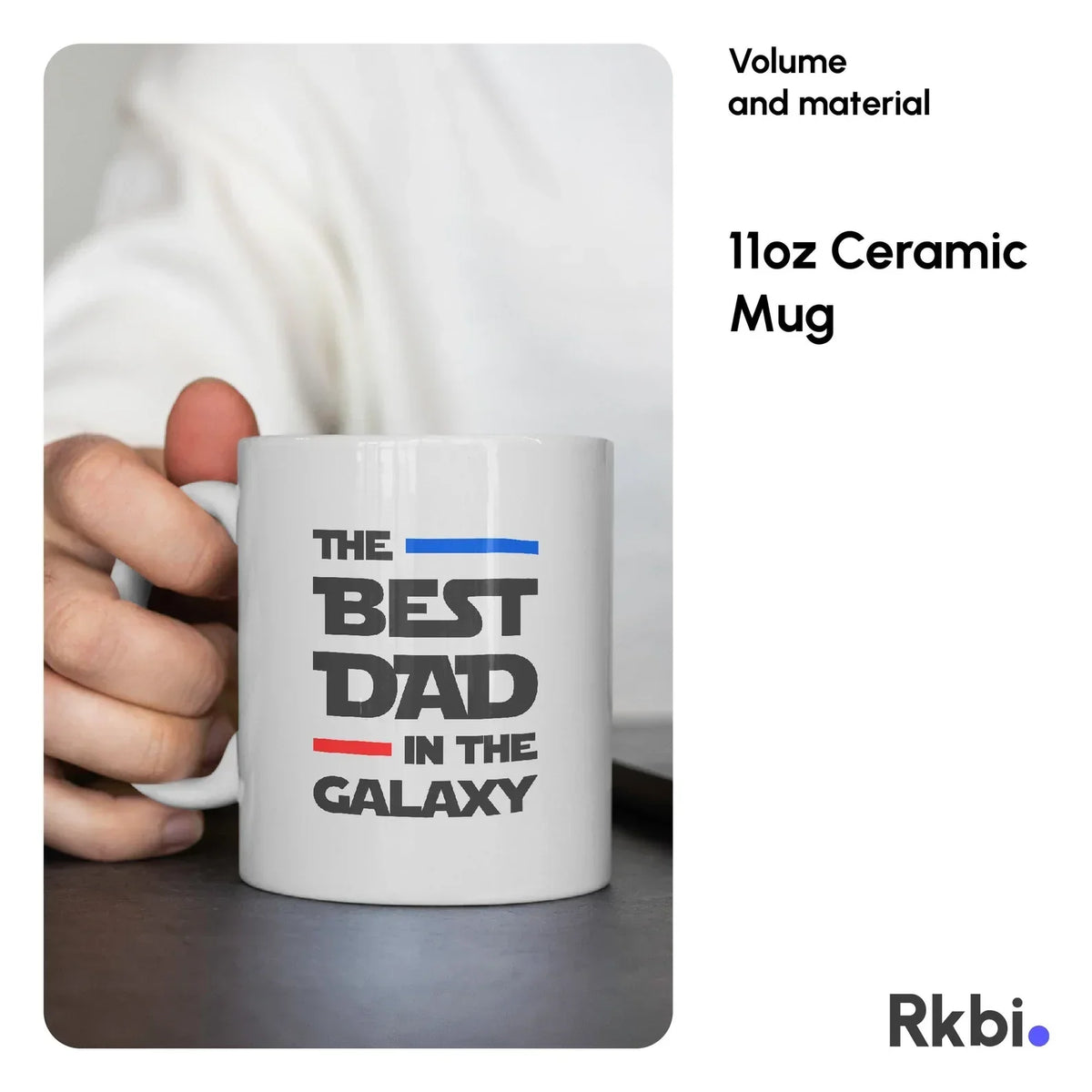 BEST DAD IN THE GALAXY MUG - GIFT FROM DAUGHTER - HLT00