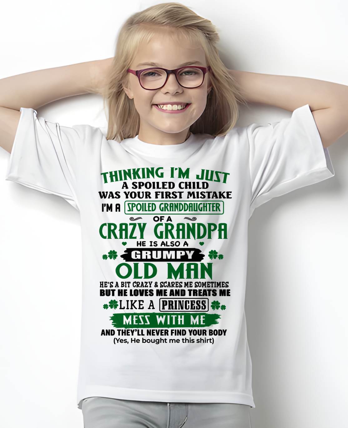 SPOILED GRANDDAUGHTER - GIFT FROM GRANDPA - kien00 (SKU2602-118-00)