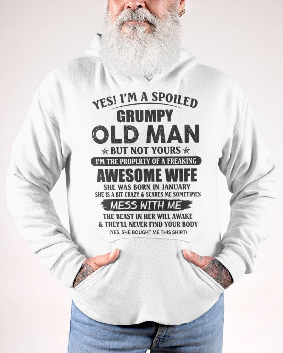 Awesome wife January - Perfect gift for husband From Wife - kien01 (SKU96-68-01)