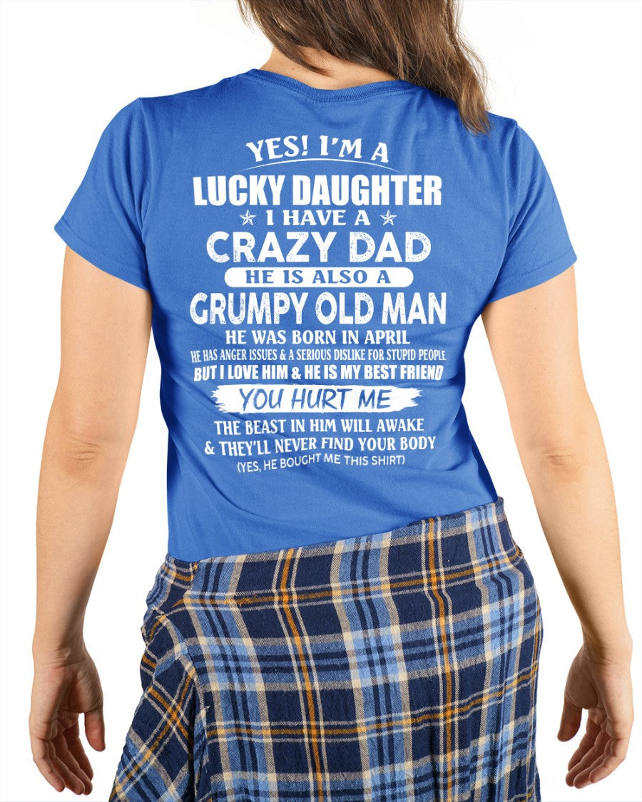 April - Awesome Grumpy Old Dad - Special gift for your daughter From Dad - HLT04 (SKU10-50-04)