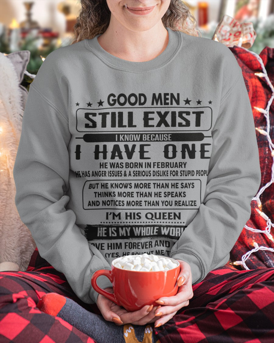 February - Good men Still Exist - gift for your girlfriend, wife from Husband - HLT02 (SKU-GM-02)