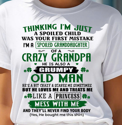 SPOILED GRANDDAUGHTER - GIFT FROM GRANDPA - kien00 (SKU2602-118-00)