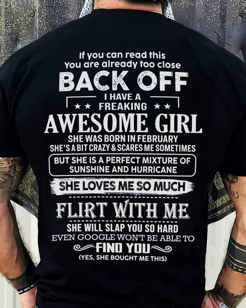 February – Awesome Girlfriend Born In February – Special gift for your Boyfriend – From Wife kien02 (SKU06-17-02)