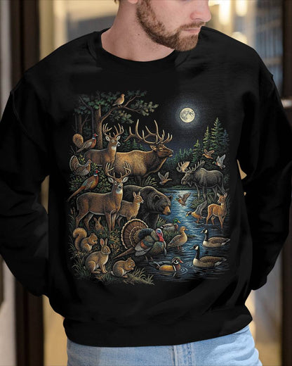 VINTAGE HUNTING WILDLIFE FOREST ANIMAL - SHIRT FOR MEN - HLT00 (SKU2609-TM-05)