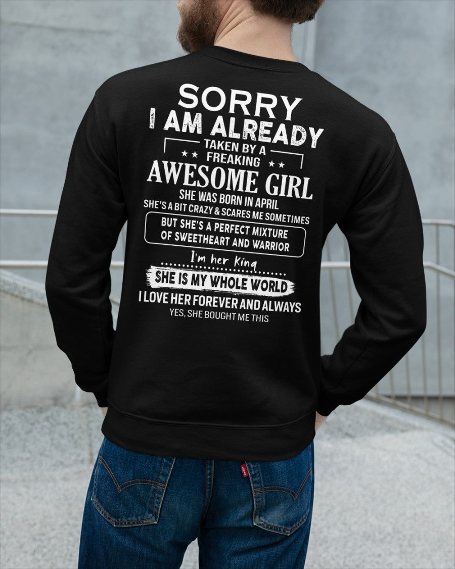 April - Awesome girl - Perfect gift for your boyfriend - (SKU04-86-04) - From Wife kien04