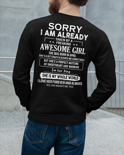 April - Awesome girl - Perfect gift for your boyfriend - (SKU04-86-04) - From Wife kien04