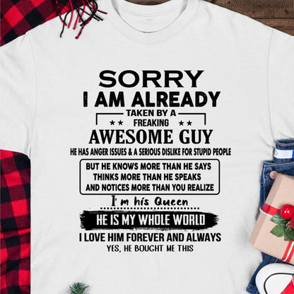 Awesome Guy - Perfect gift for your girlfriend or wife from husband - HLT00 (SKUT08-11-00)