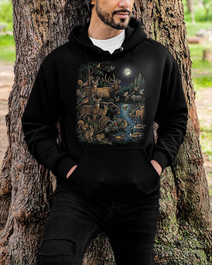 VINTAGE HUNTING WILDLIFE FOREST ANIMAL - SHIRT FOR MEN - HLT00 (SKU2609-TM-05)
