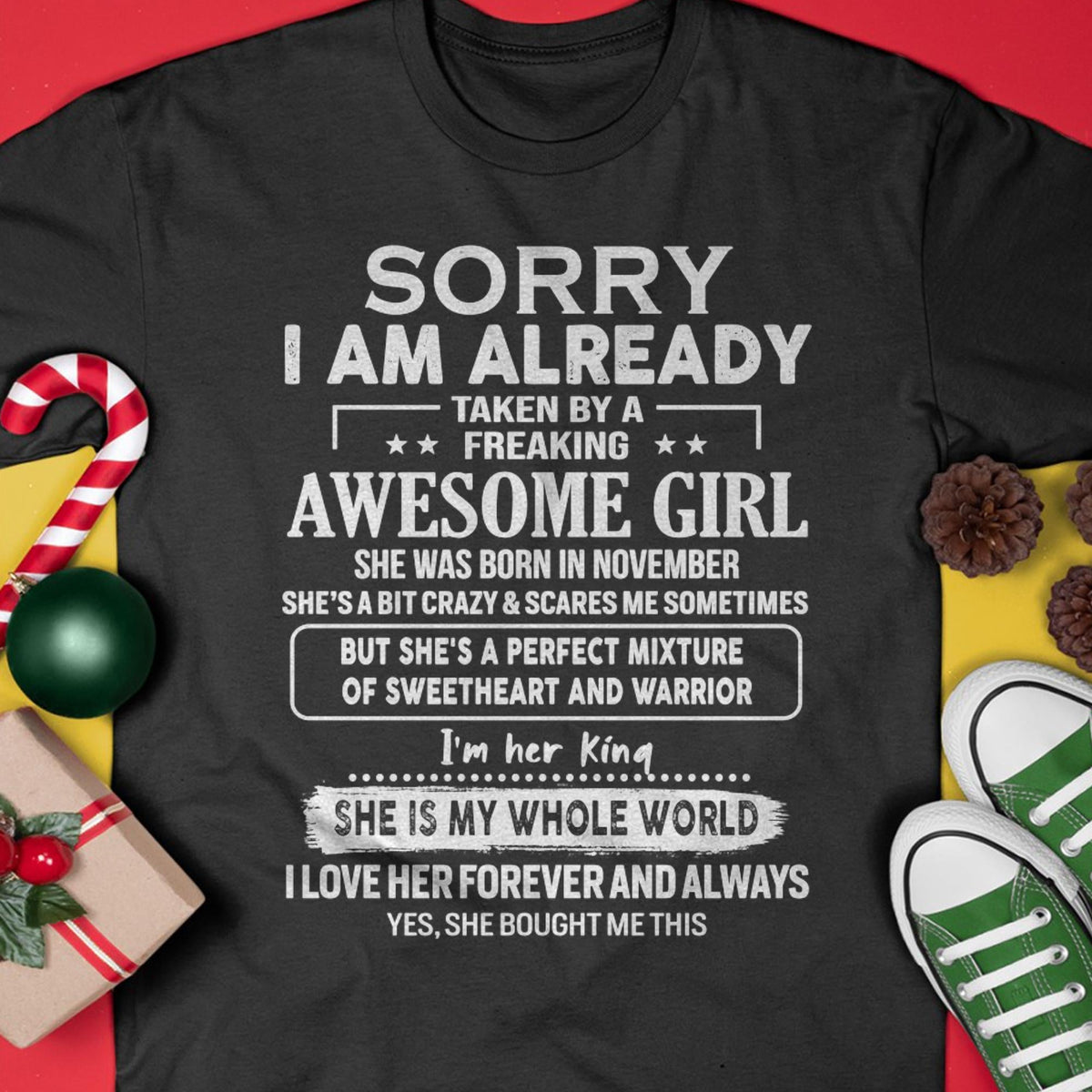 November - Awesome Girl - Perfect Gift For Your Boyfriend, Husband From Wife - kien11 (SKU04-86MT-11)
