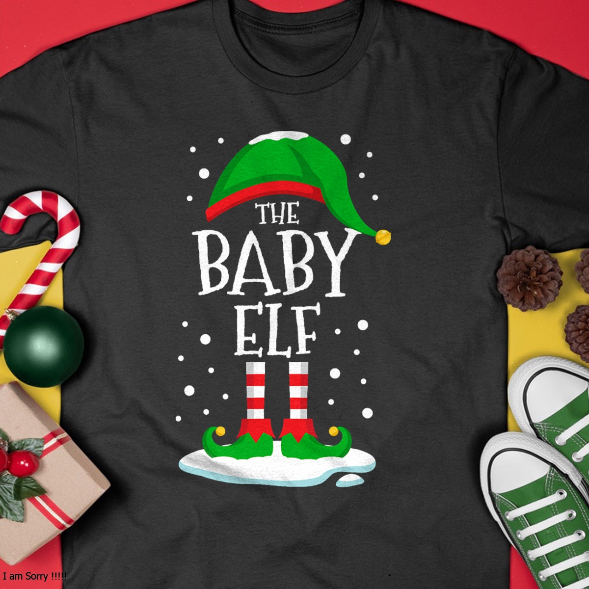 Christmas Shirts for Family, Funny christmas shirts, Christmas Unisex T-Shirt/Hoodie/Sweatshirt HLT00 - The Baby Elf Christmas Family Matching Xmas Group Funny T-Shirt