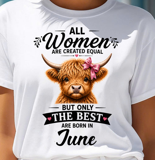 JUNE, WOMEN ARE CREATED EQUAL - SHIRT FOR WOMEN - HLT06 (SKU2608-14-06)
