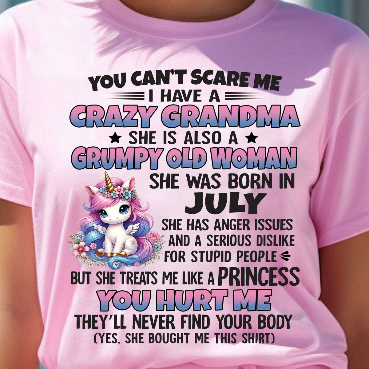 JULY - YOU CAN'T SCARE ME - GIFT FROM GRANDMA - kien07 (SKU09-106-07)
