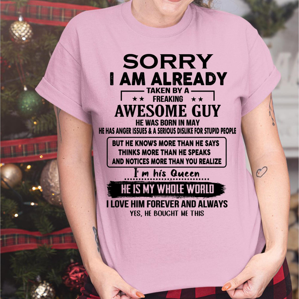 May - Awesome Guy - Perfect gift for your girlfriend or wife from Husband - HLT05 (SKUT08-11-05)