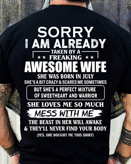 Wife July - Perfect gift for husband From Wife - kien07 (SKU68-86-07)