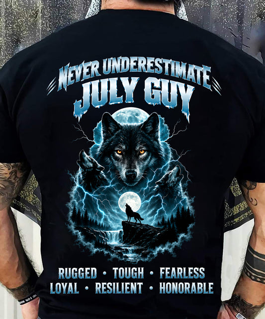 JULY — NEVER UNDERESTIMATE THE WOLF WITHIN - SHIRT FOR MEN - HLT07 (SKU2609-123-07)