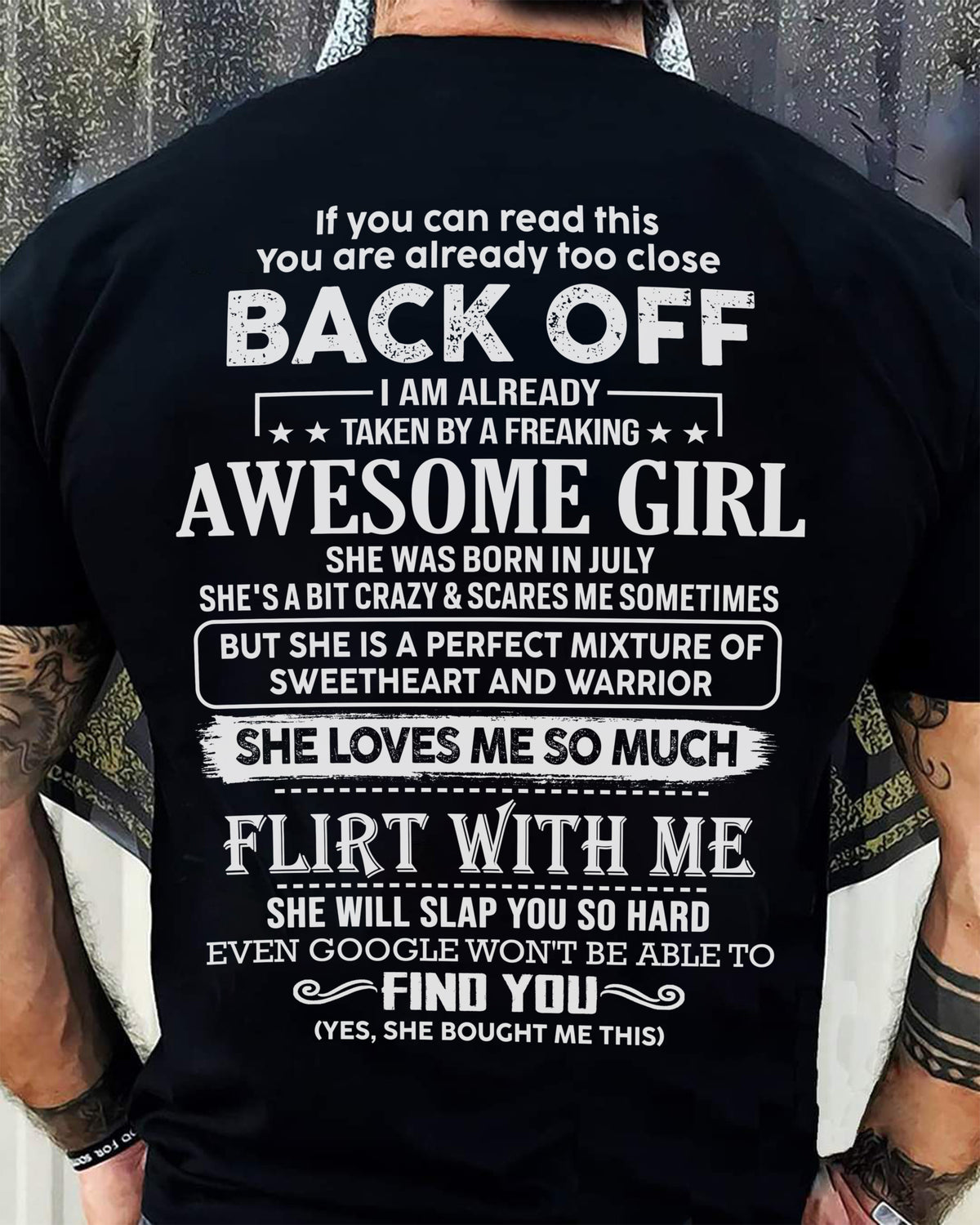 July – Awesome Girlfriend Born In July – Special gift for your Boyfriend – From Wife kien07 (SKU06-25-07)