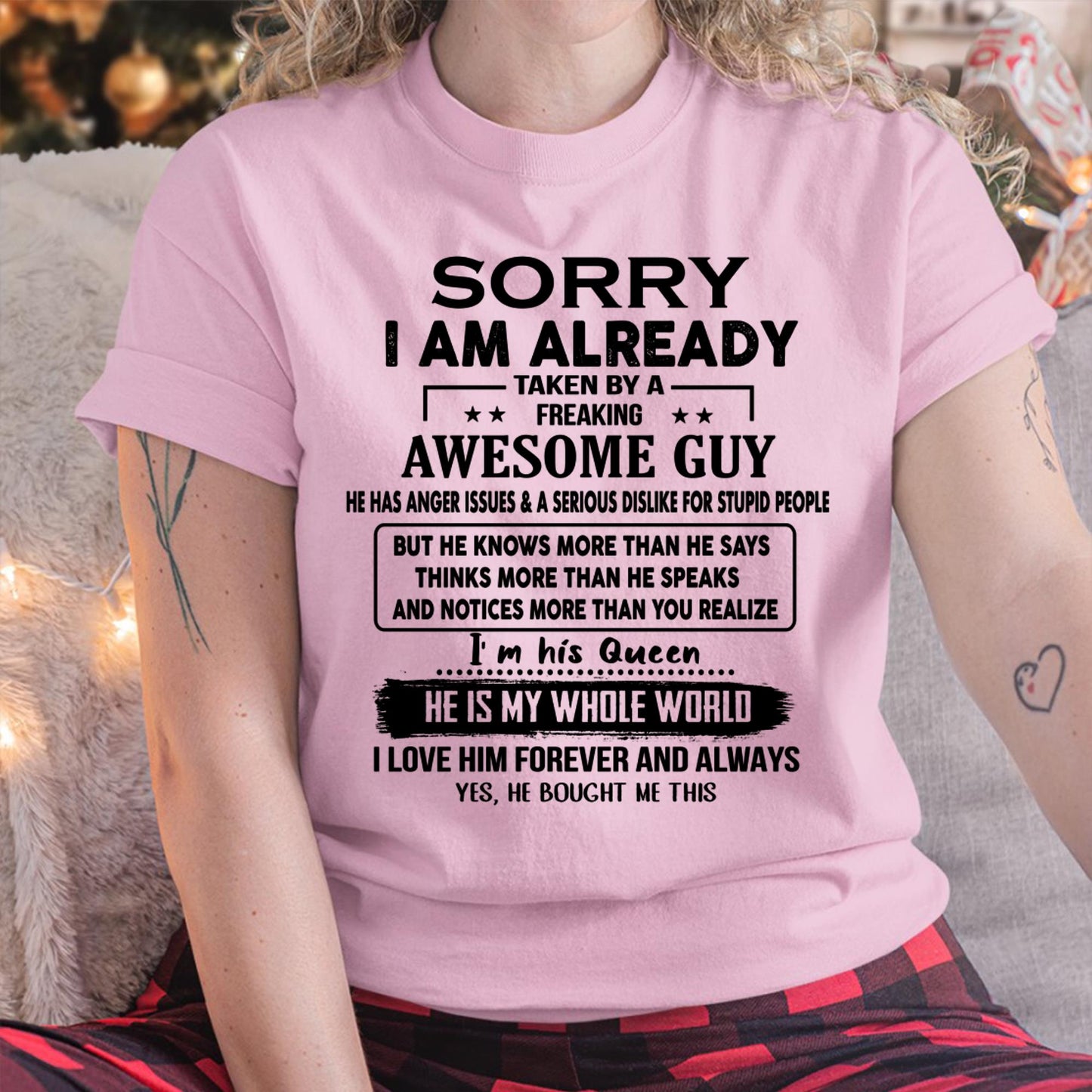 Awesome Guy - Perfect gift for your girlfriend or wife from husband - HLT00 (SKUT08-11-00)