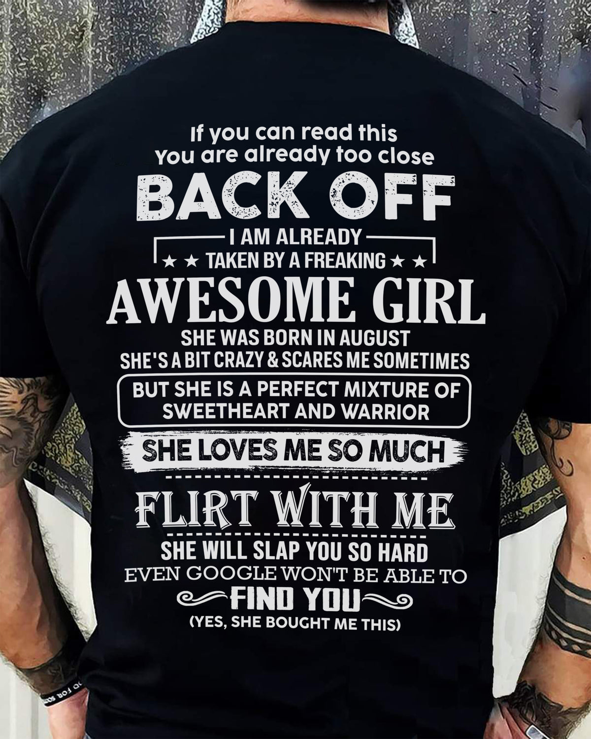August – Awesome Girlfriend Born In August – Special gift for your Boyfriend – From Wife kien08 (SKU06-25-08)