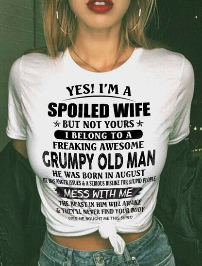 Grumpy Old Man August ��� Perfect gift for wife From Husband ��� HLT08 (