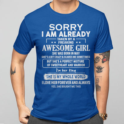 May - Awesome Girl - Perfect Gift For Your Boyfriend, Husband From Wife - kien05 (SKU04-86MT-05)