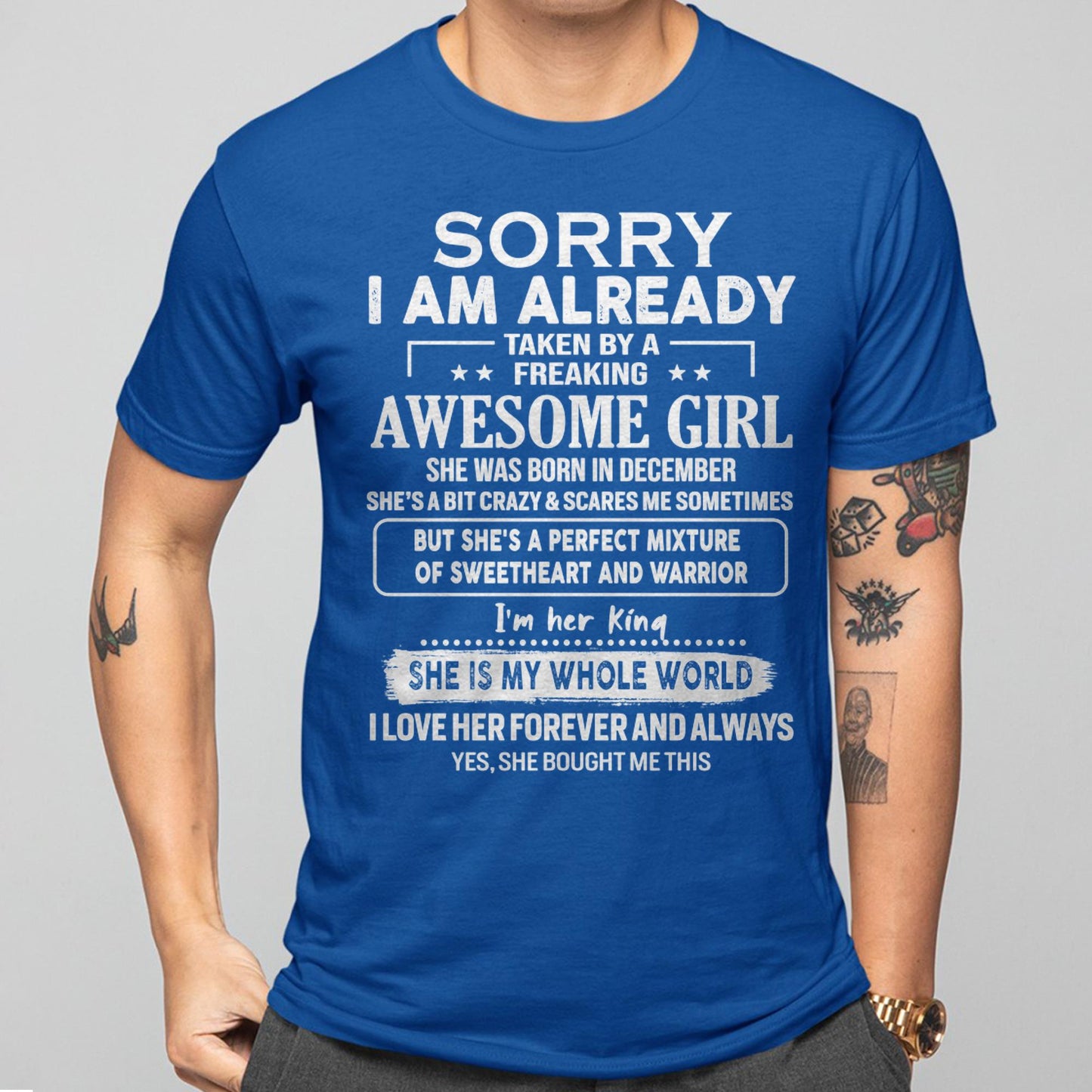 December - Awesome Girl - Perfect Gift For Your Boyfriend, Husband From Wife - kien12 (SKU04-86MT-12)