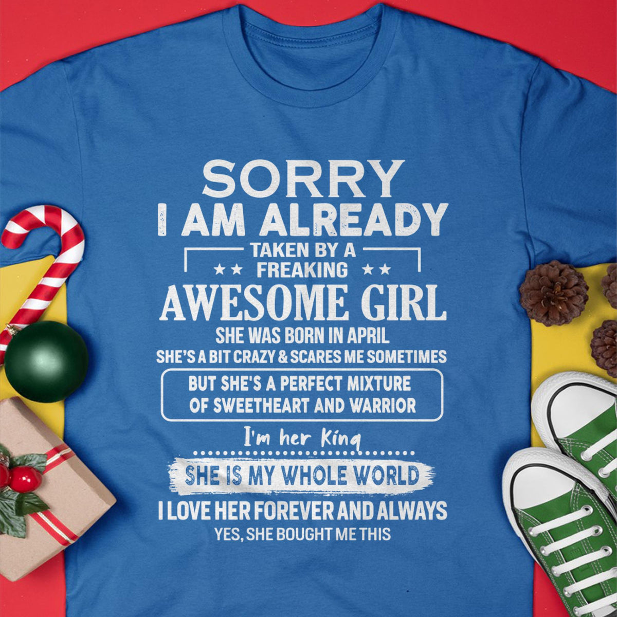 April - Awesome Girl - Perfect Gift For Your Boyfriend, Husband From Wife - kien04  (SKU04-86MT-04)
