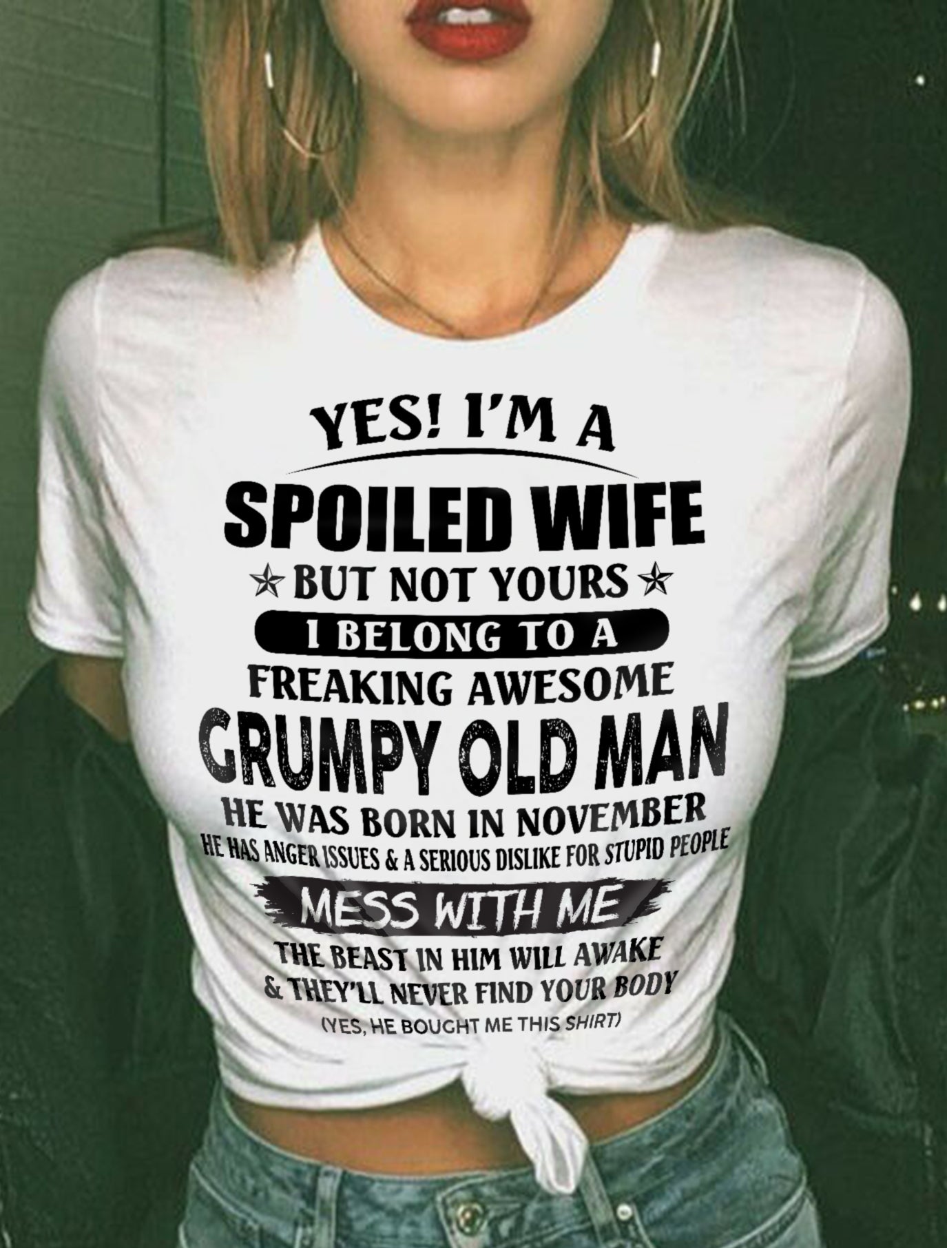Grumpy Old Man November ��� Perfect gift for wife From Husband ��� HLT11 (