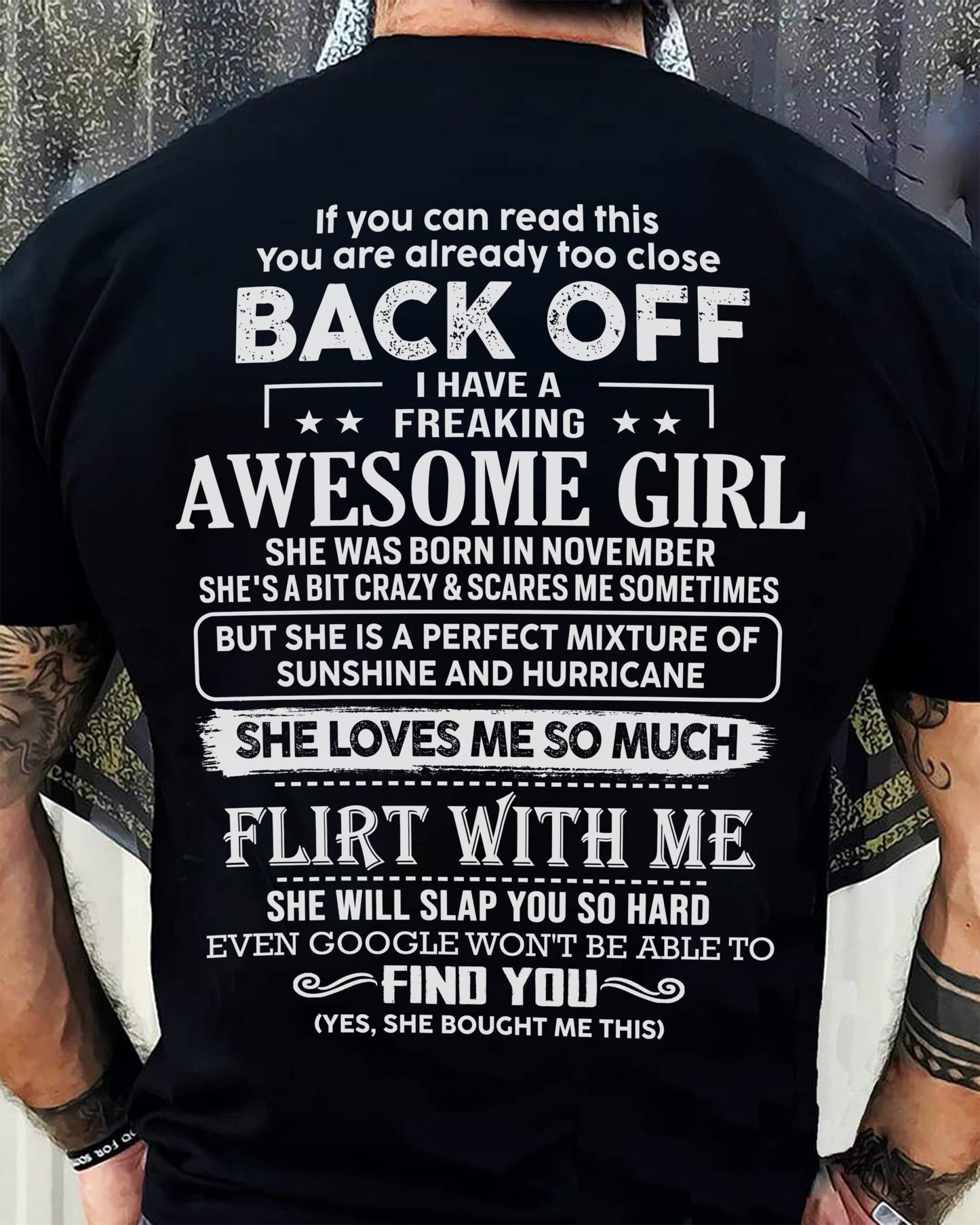 November – Awesome Girlfriend Born In November – Special gift for your Boyfriend – From Wife kien11 (SKU06-17-11)