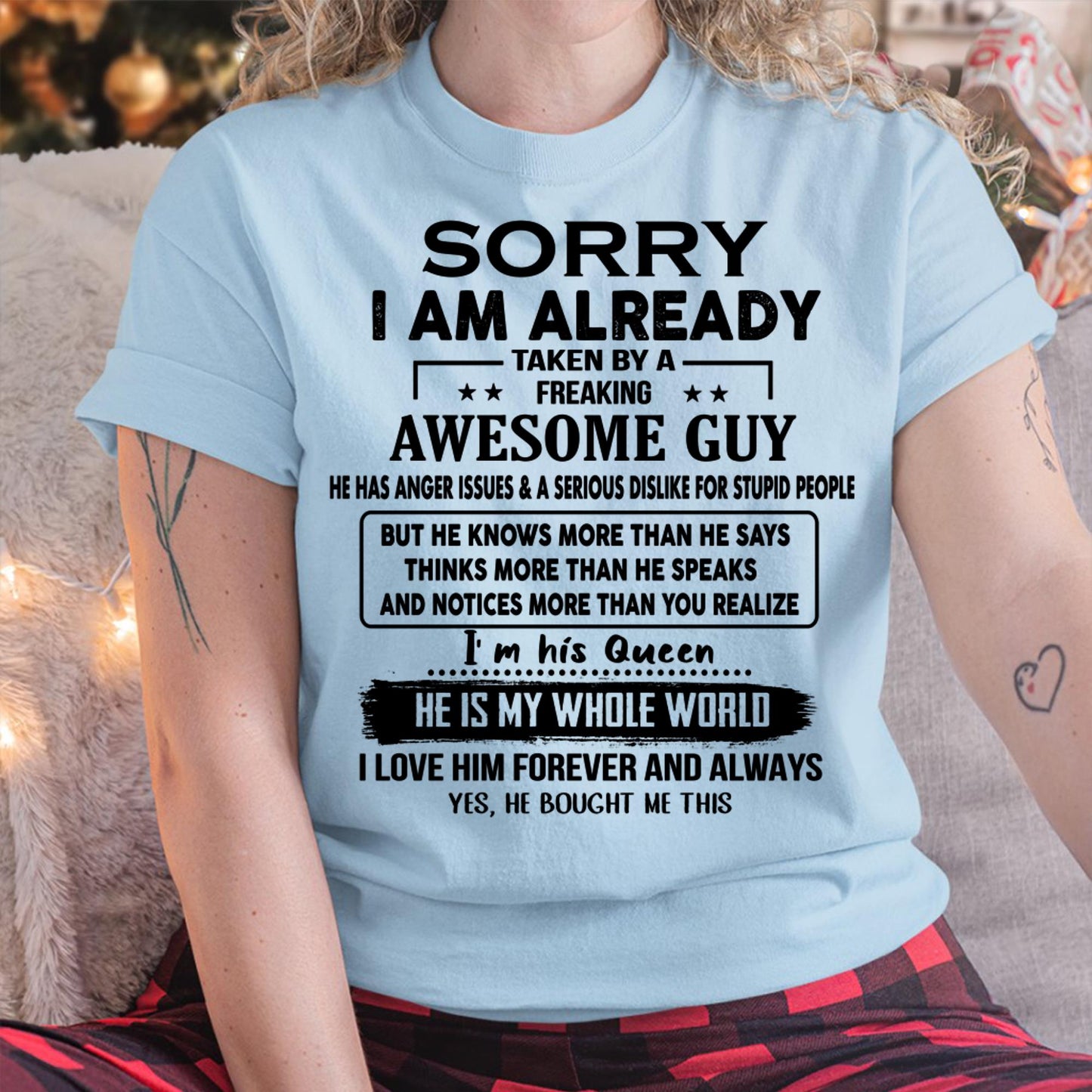 Awesome Guy - Perfect gift for your girlfriend or wife from husband - HLT00 (SKUT08-11-00)