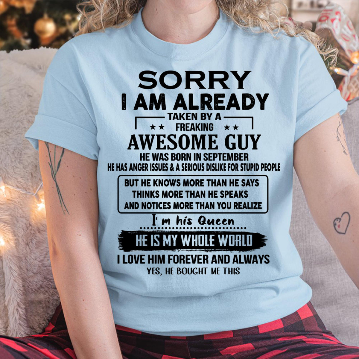 September - Awesome Guy - Perfect gift for your girlfriend or wife  From Husband - HLT09 (SKUT08-11-09)