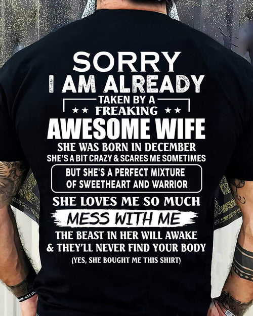 Wife December - Perfect gift for husband From Wife - kien12 (SKU68-86-12)