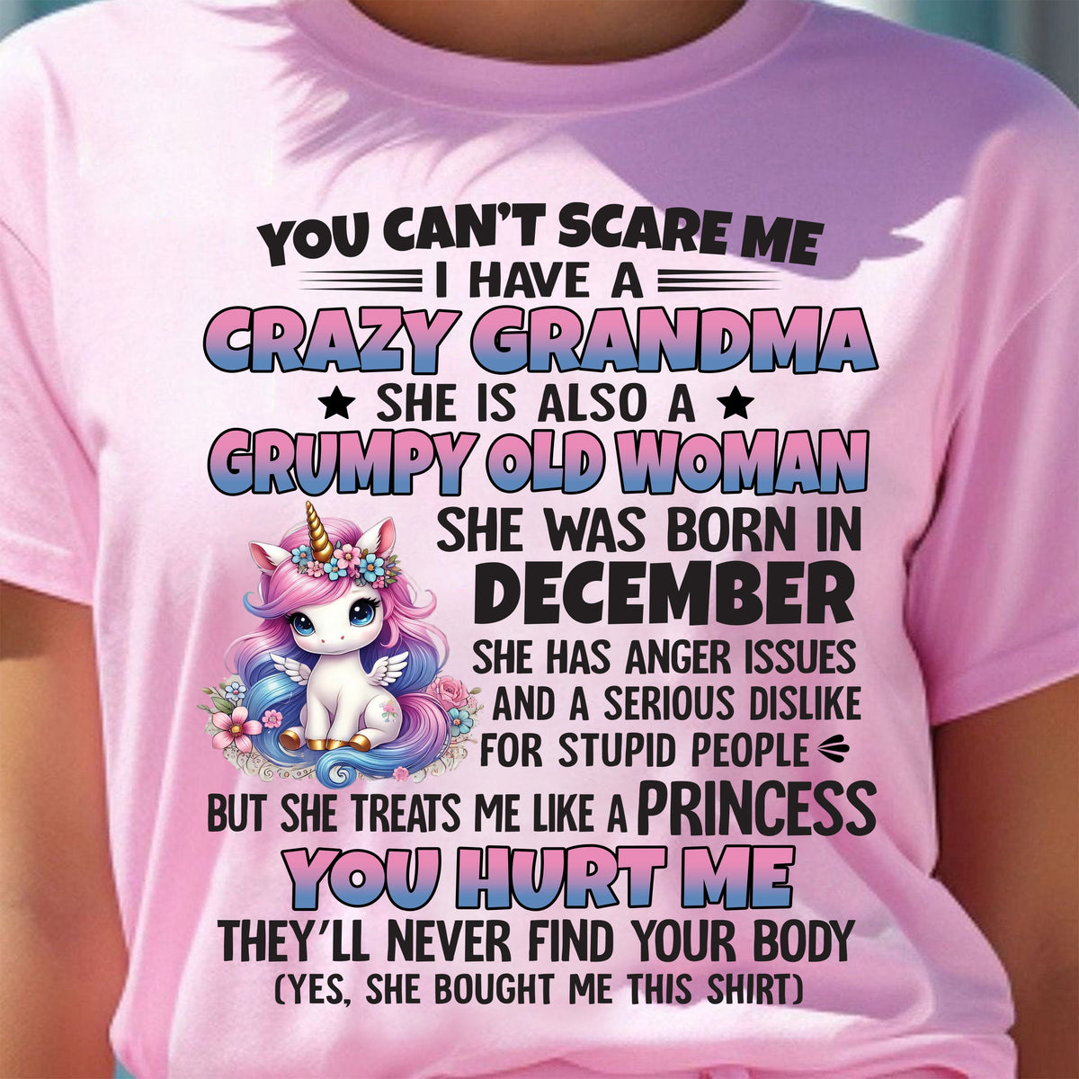 DECEMBER - YOU CAN'T SCARE ME - GIFT FROM GRANDMA - kien12 (SKU09-106-12)