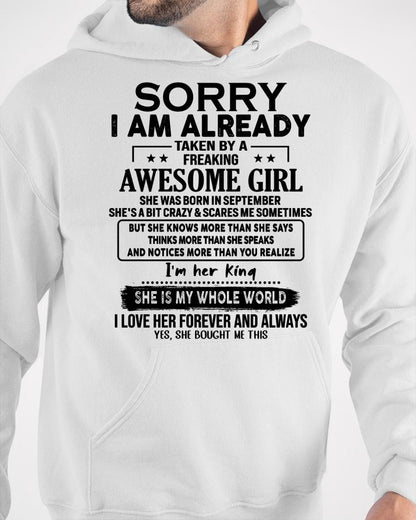 September - Awesome Girl born in September - Special gift for your boyfriend - From Wife kien09 (SKU.AT16)