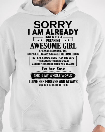 April - Awesome Girl born in April - Special gift for your boyfriend - From Wife kien04 (SKU.AT16)