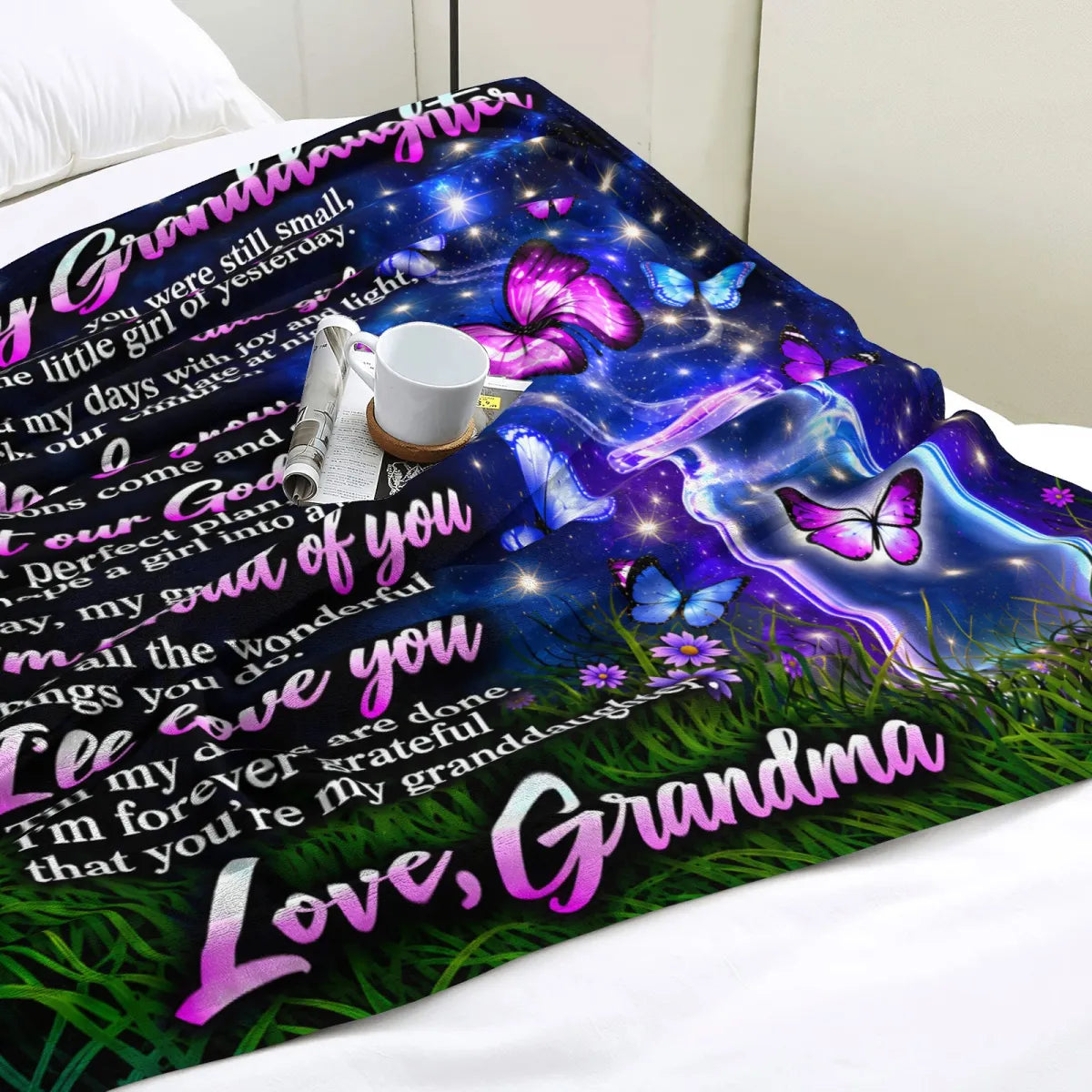 To My Granddaughter Blanket – Forever Loved, Gift from Grandma - HLT00 (SKU2610-676)