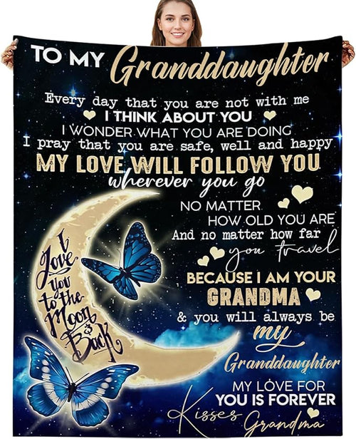 To My Granddaughter Blanket- From Grandma-HLT00